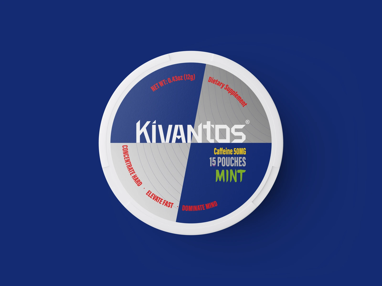 KIVANTOS Mint can — each purchase includes four cans
